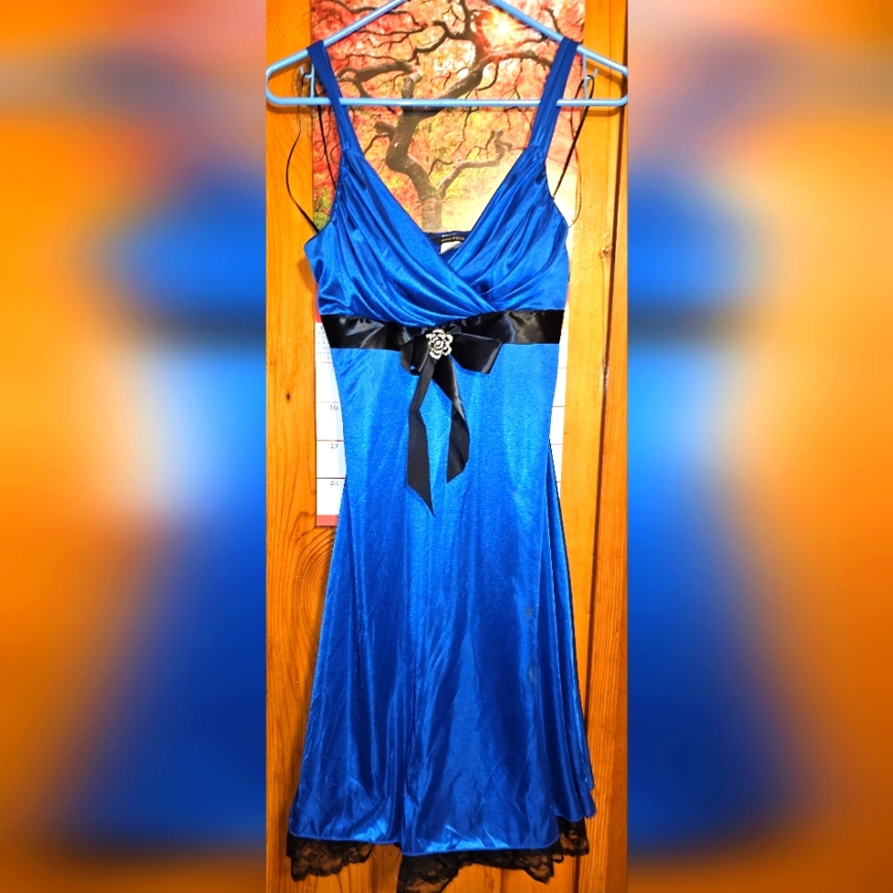 Royal blue prom dress